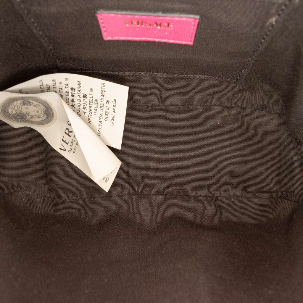 Versace Quilted Lambskin La Medusa Camera Bag Pink Leather Good condition - Model View