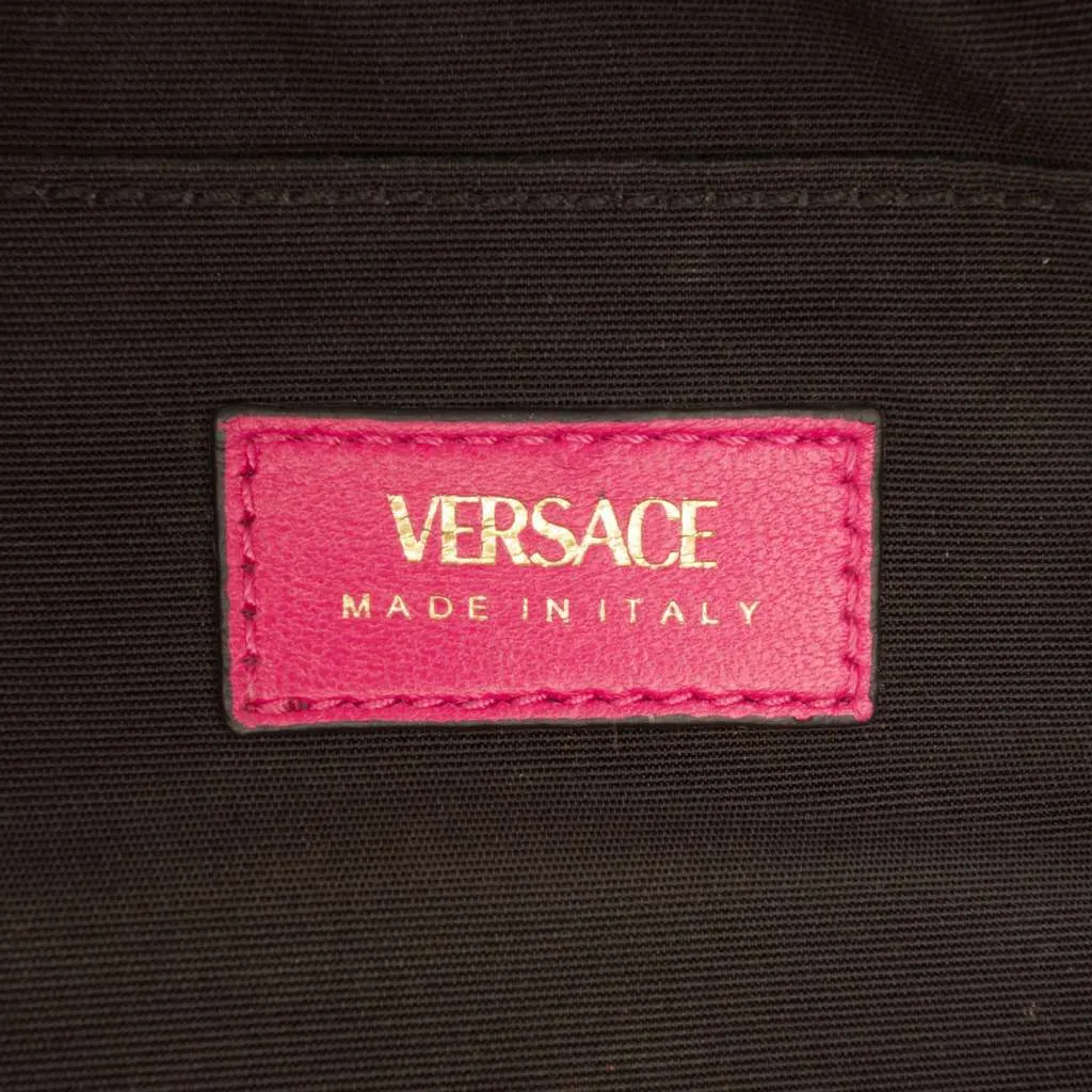 Versace Quilted Lambskin La Medusa Camera Bag Pink Leather Very good - Box View