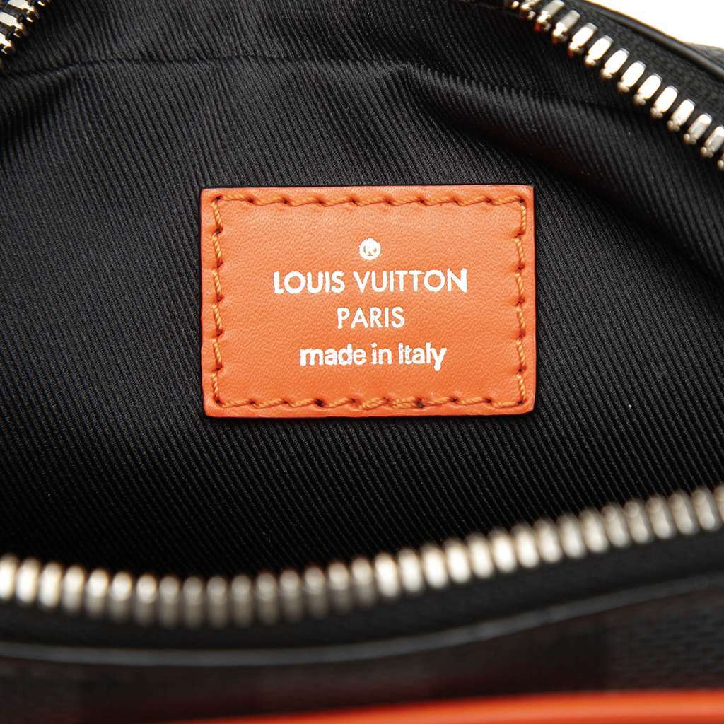 Louis Vuitton Epi Damier Graphite Danube Slim Blue Leather Good condition - Box View