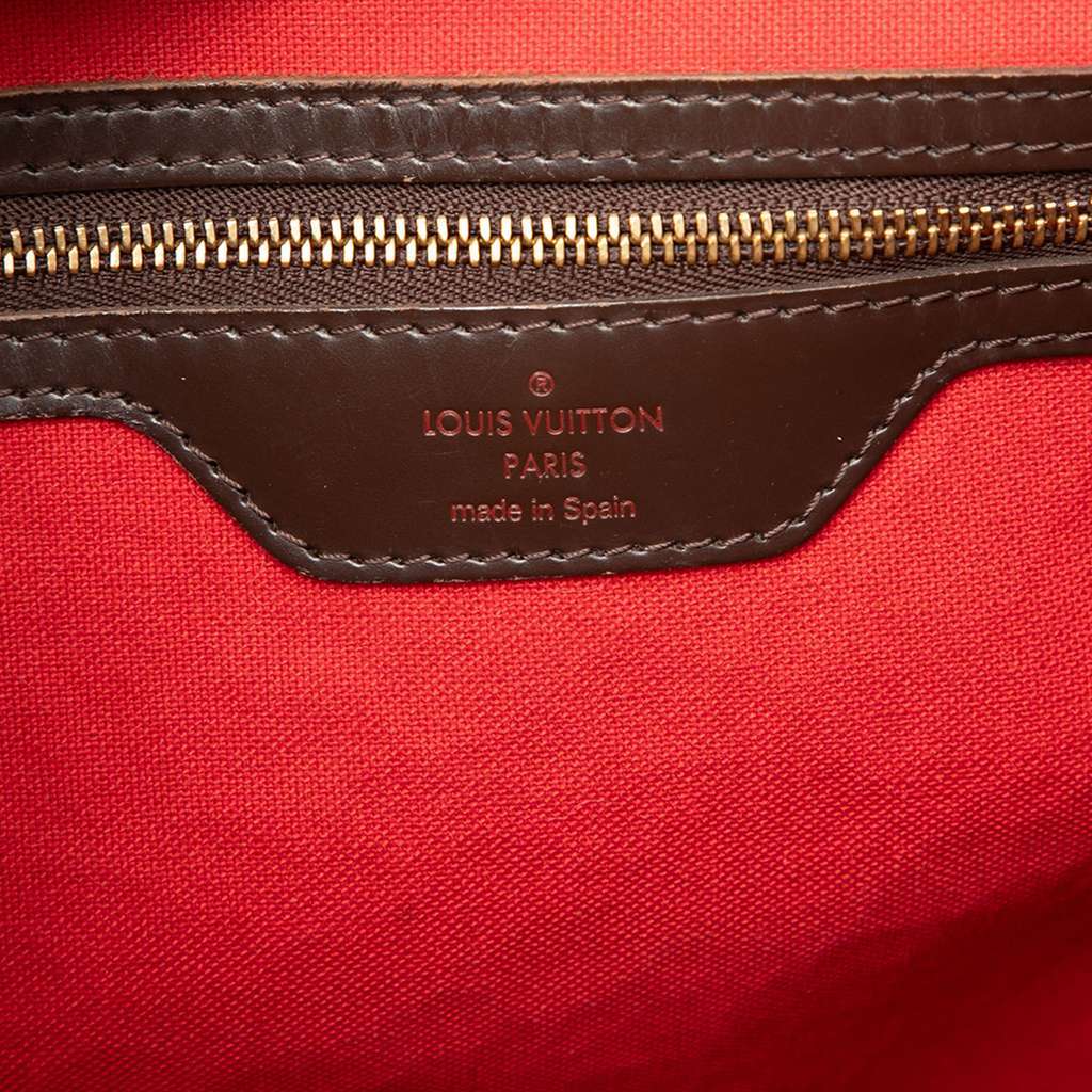 Louis Vuitton Damier Ebene Cabas Rivington Brown Good condition - Box View