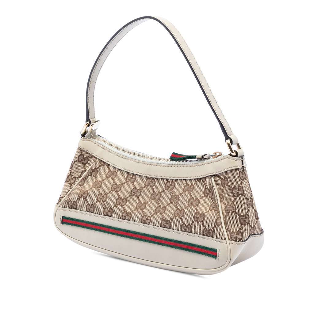 Gucci GG Canvas Mayfair Shoulder Bag Beige Good condition - Back View