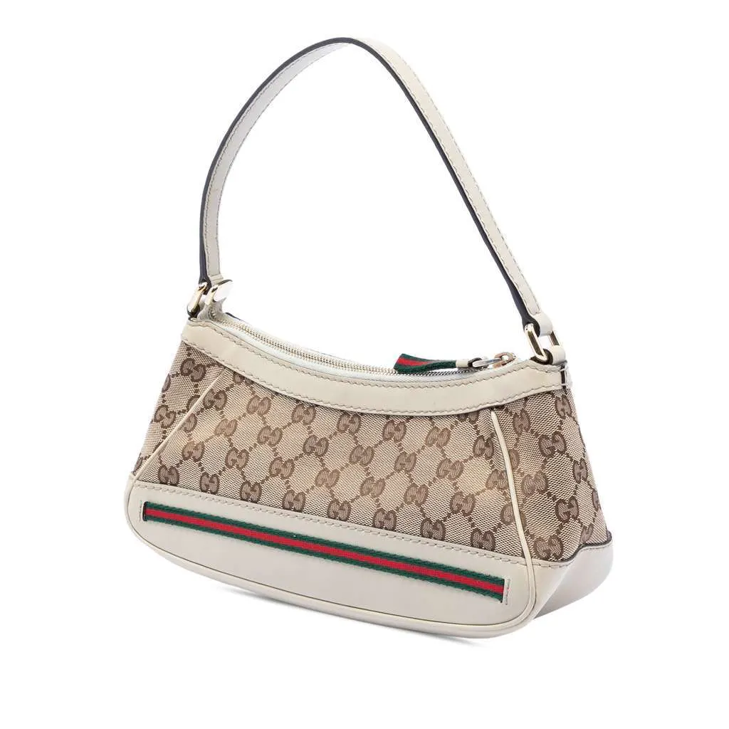 Gucci GG Canvas Mayfair Shoulder Bag Beige Very good - Back View