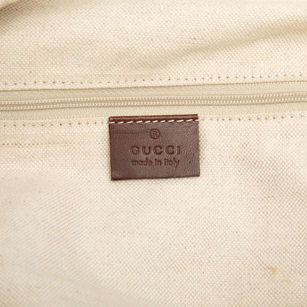 Gucci Diamante Canvas Sukey Satchel Beige Canvas Good condition - Box View