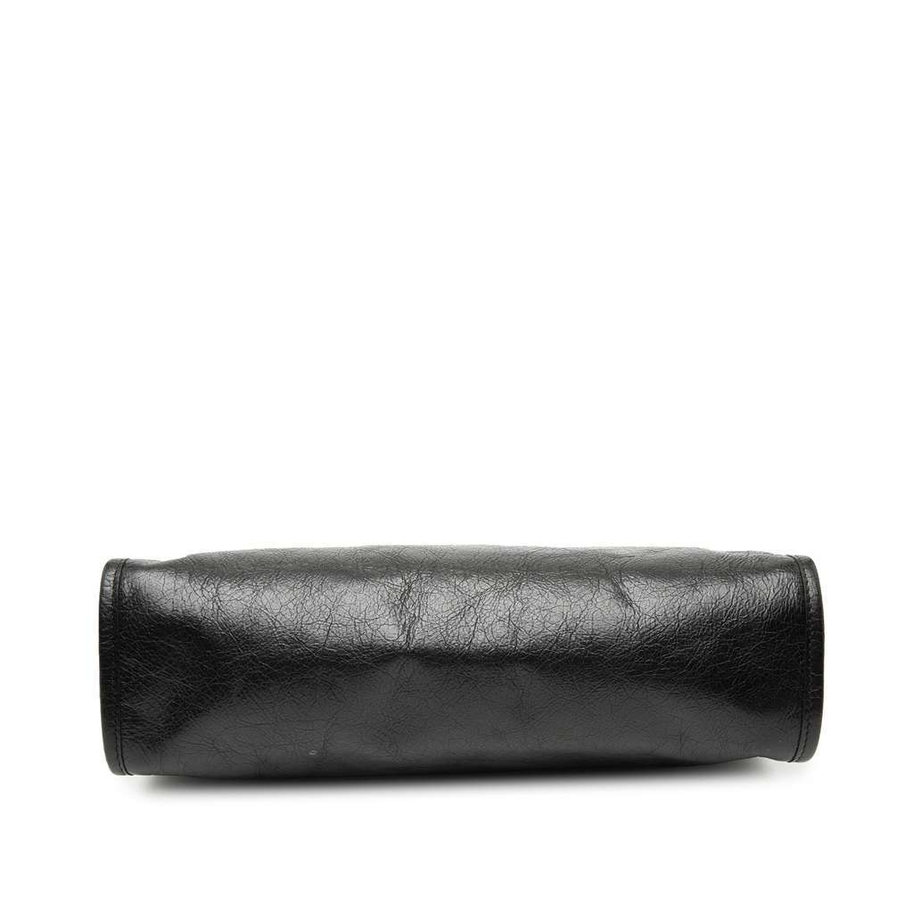 Gucci Crinkled Calfskin Interlocking G Morpheus Clutch Black Leather Good condition - Inside View