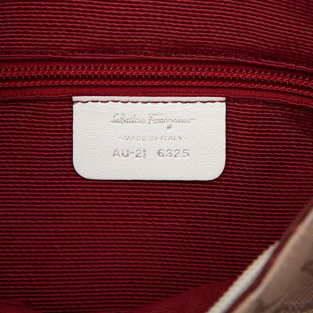 Salvatore Ferragamo Gancini Canvas Marisa Handbag Pink Canvas Good condition - Box View