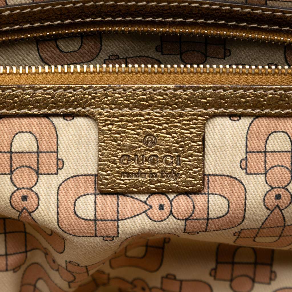 Gucci GG Canvas Web Jolicoeur Tote Beige Good condition - Box View