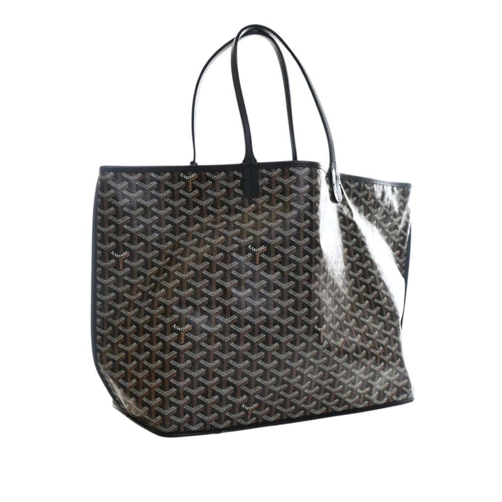 Goyard Goyardine Reversible Anjou GM Black Canvas Good condition - Back View