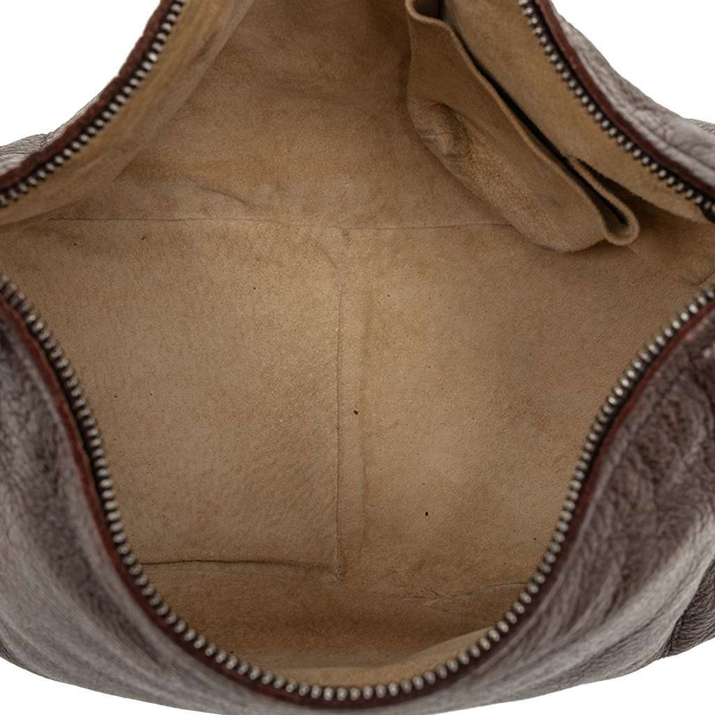 Bottega Veneta Cervo Hobo Bag Brown Leather Good condition - Model View