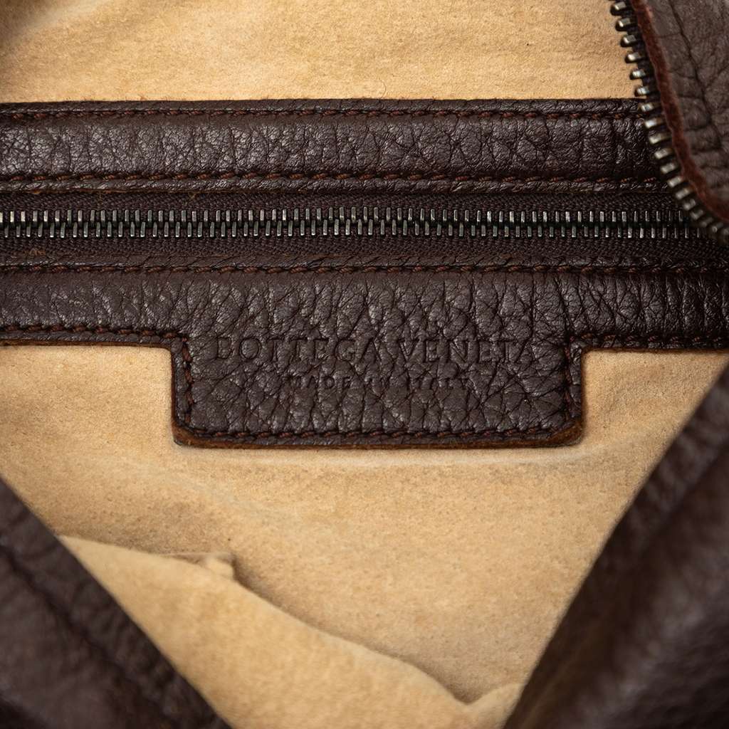 Bottega Veneta Cervo Hobo Bag Brown Leather Good condition - Box View