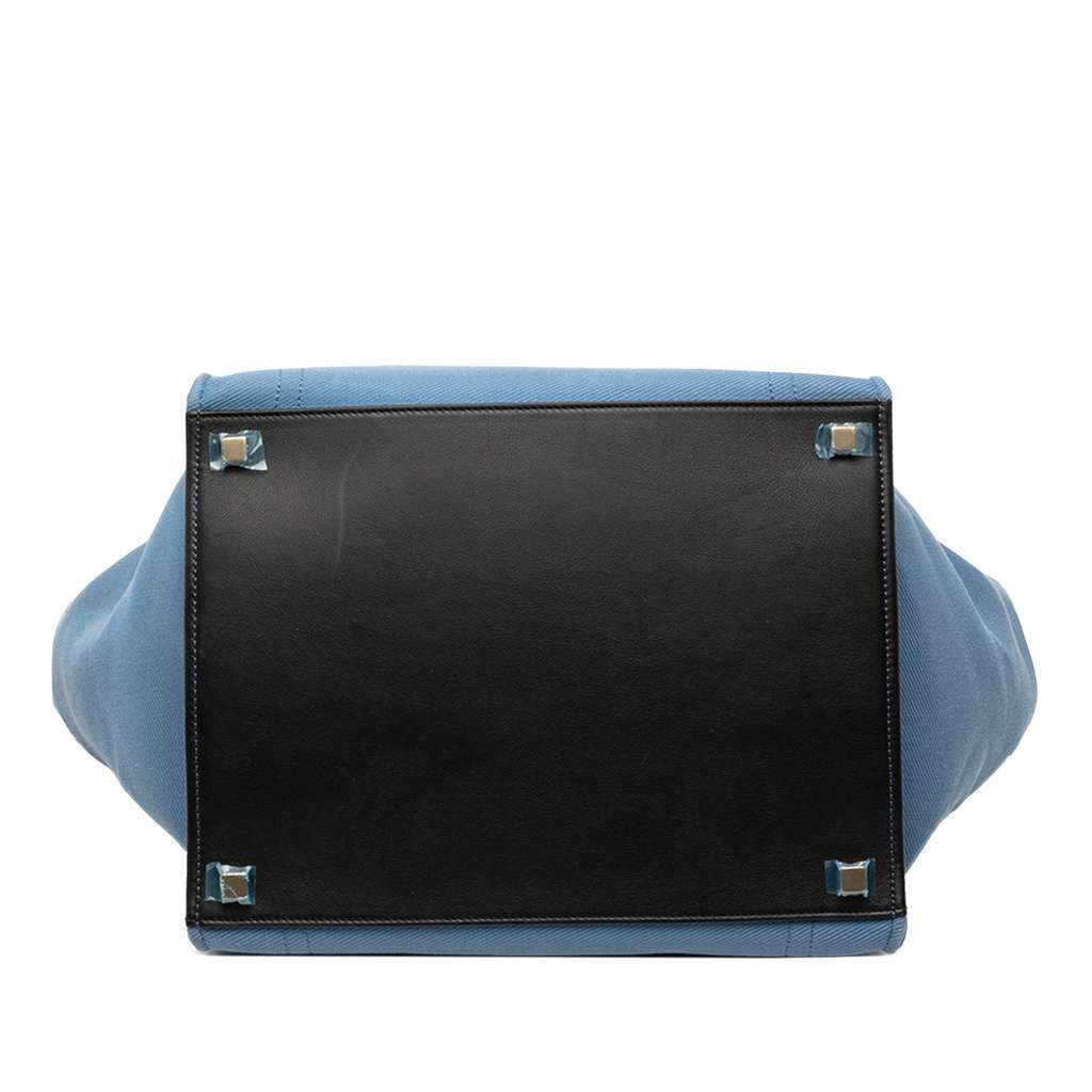 Celine Medium Denim Phantom Luggage Tote Blue Denim Good condition - Inside View