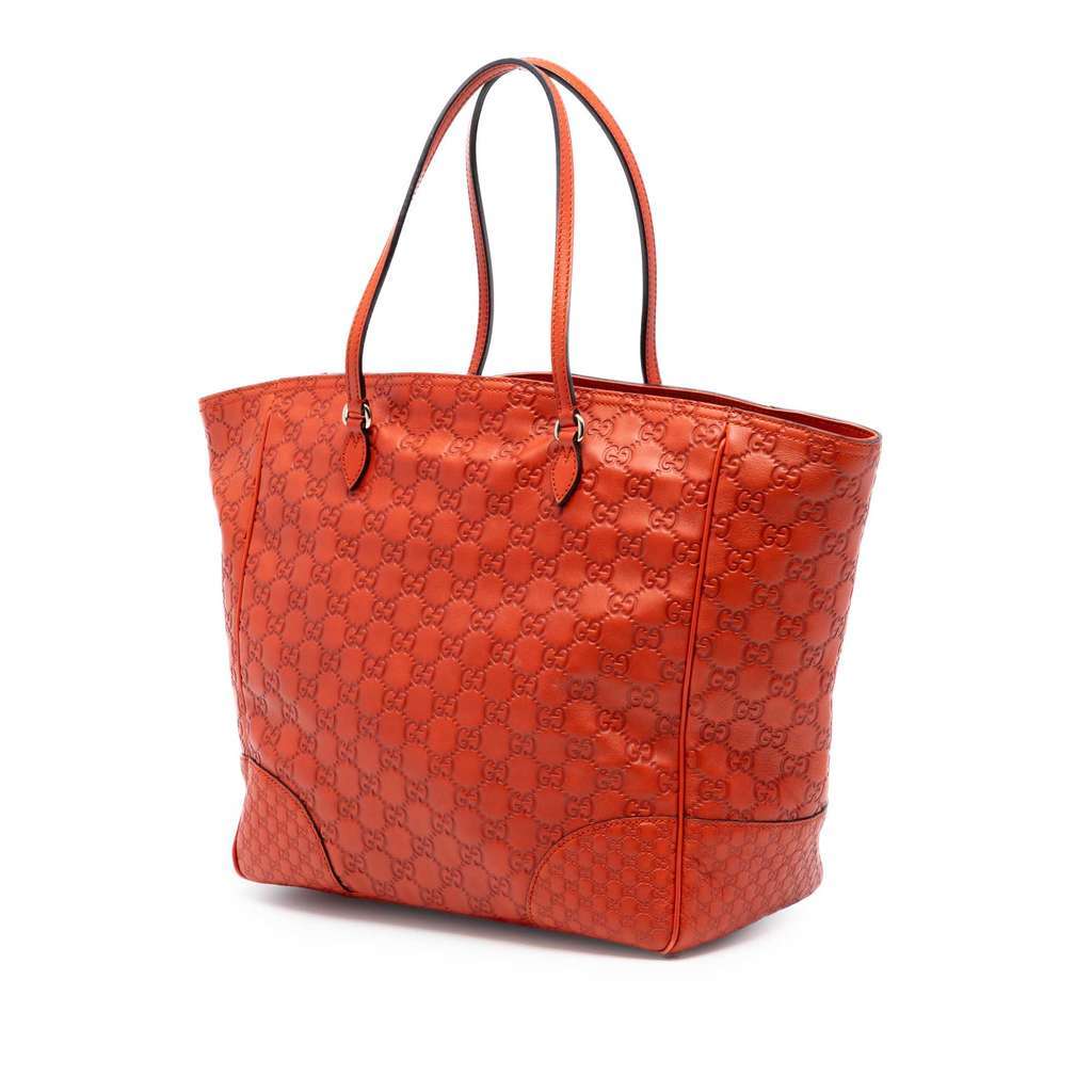 Gucci Guccissima Bree Tote Orange Leather Good condition - Back View