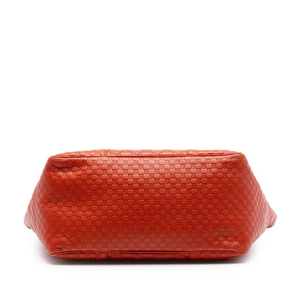 Gucci Guccissima Bree Tote Orange Leather Very good - Inside View