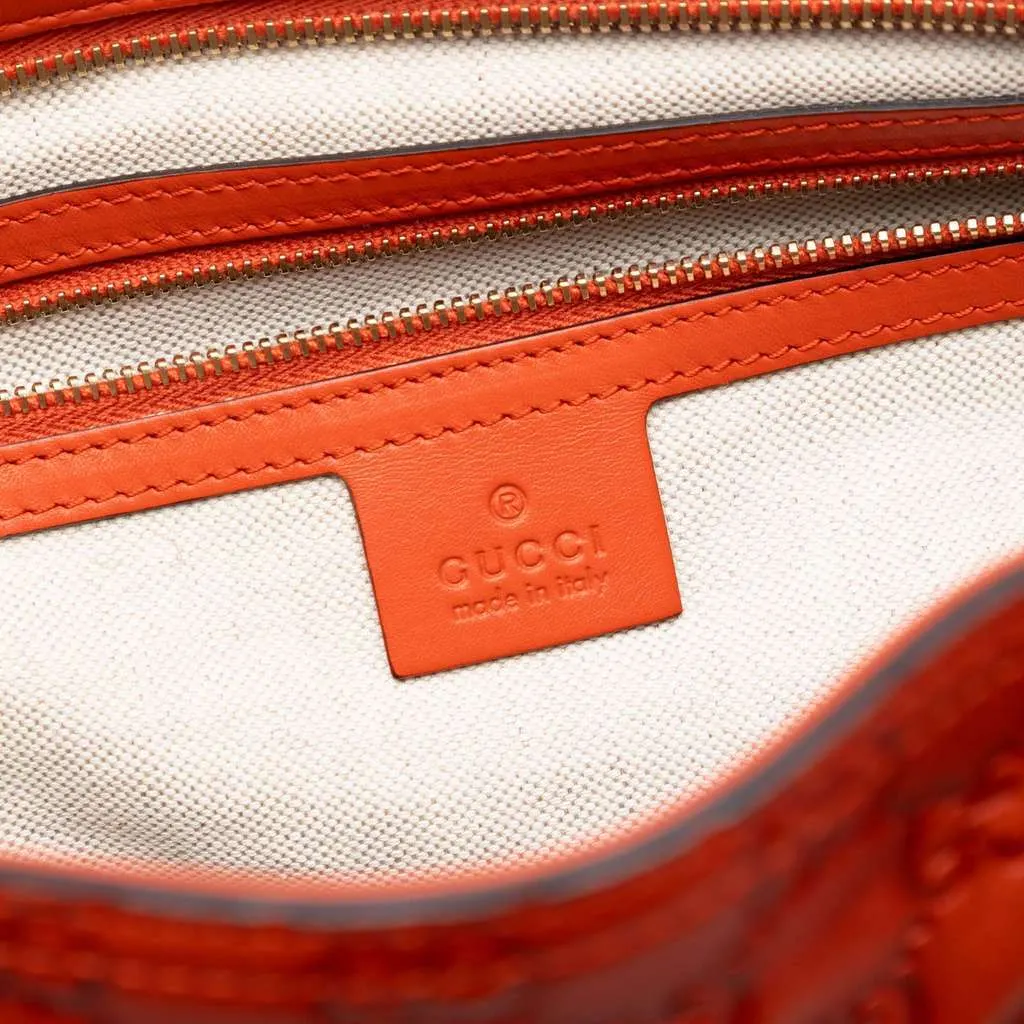 Gucci Guccissima Bree Tote Orange Leather Very good - Box View