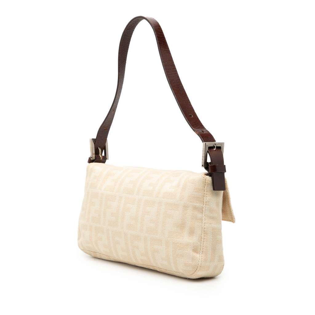 Fendi Zucca Canvas Baguette Brown Canvas Fair condition - Back View
