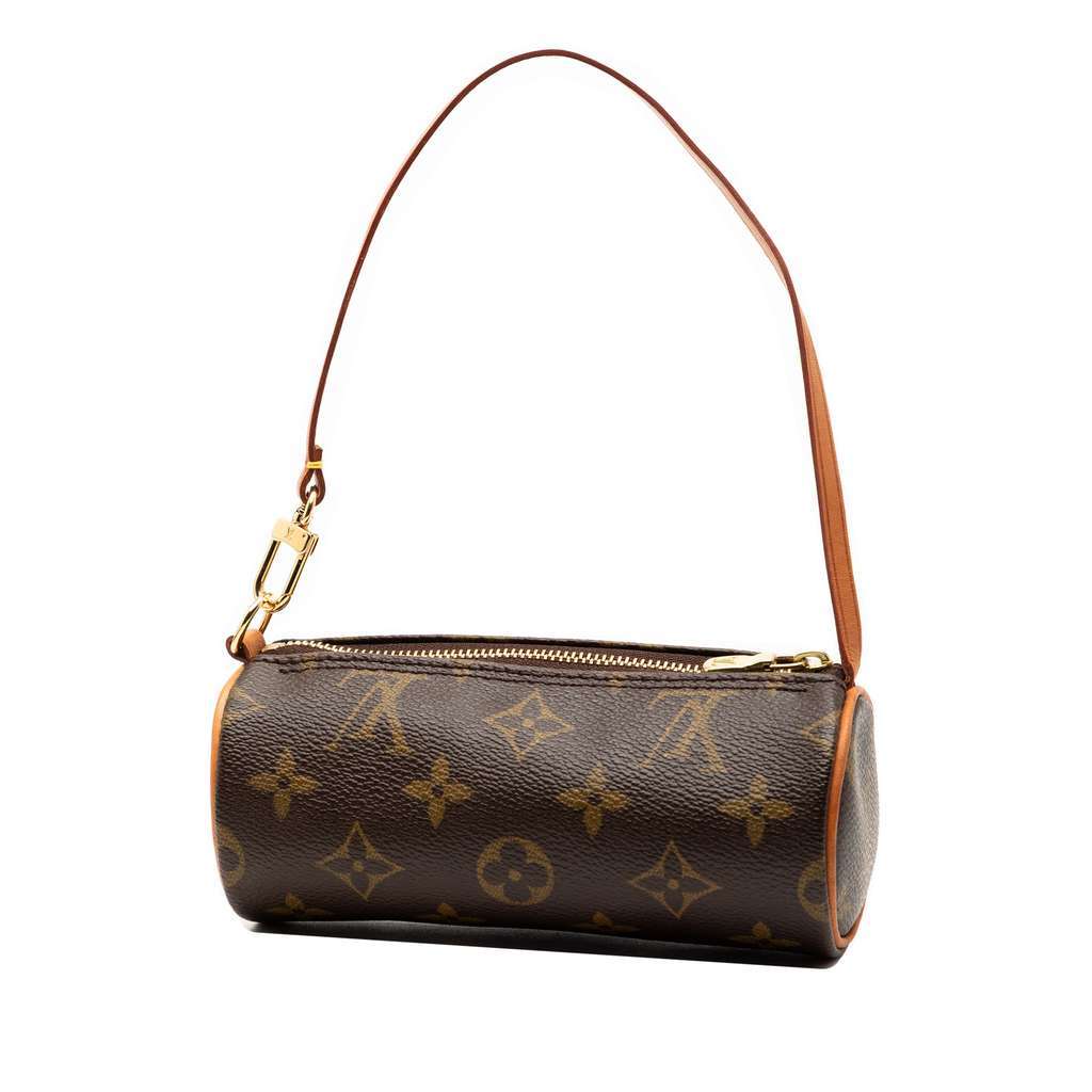 Louis Vuitton Monogram Papillon Pochette Brown Good condition - Back View