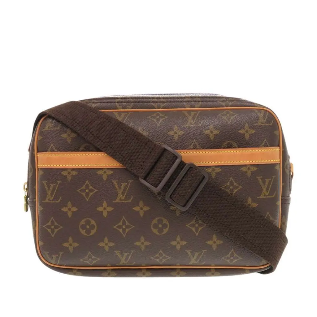 Louis Vuitton Monogram Reporter PM Brown Very good - Front View