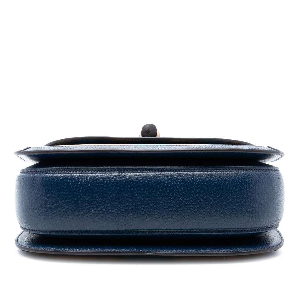 Gucci 100th Anniversary Medium GG Coated Canvas Kaleidoscope 1947 Bamboo Top Handle Bag Blue Canvas Good condition - Inside View