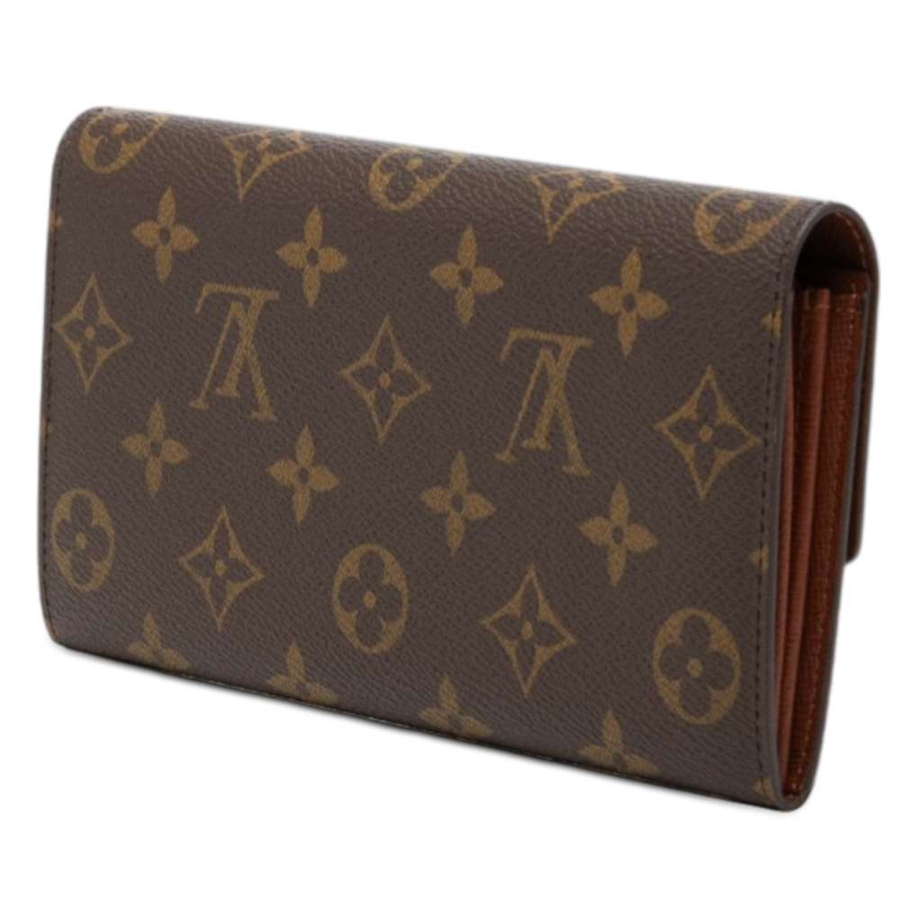 Louis Vuitton Monogram Sarah Long Wallet Brown Good condition - Back View