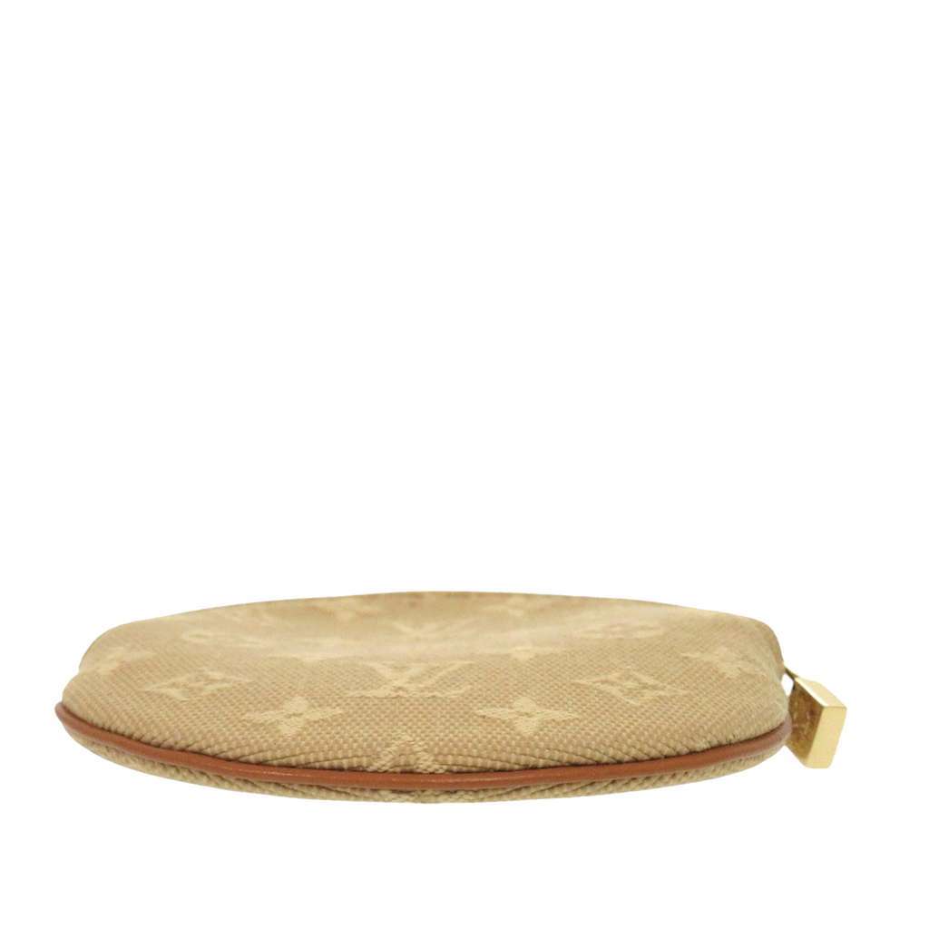 Louis Vuitton Monogram Mini Lin Round Coin Purse Beige Canvas Good condition - Inside View