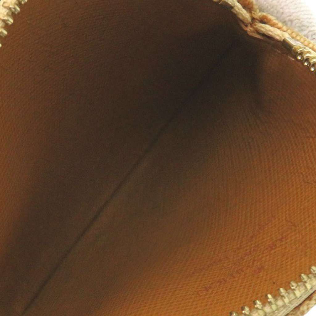 Louis Vuitton Monogram Mini Lin Round Coin Purse Beige Canvas Good condition - Model View