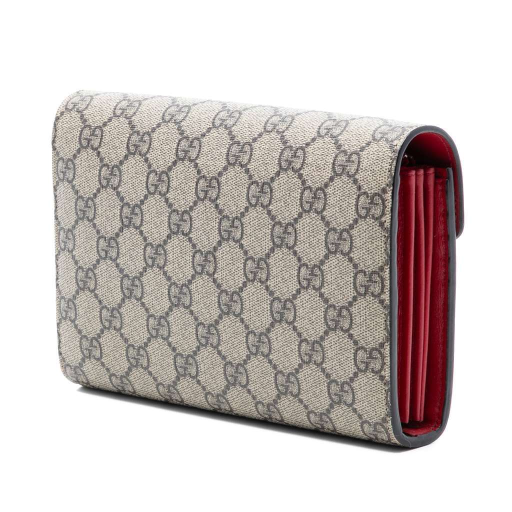 Gucci GG Supreme Dionysus Wallet on Chain Beige Good condition - Back View