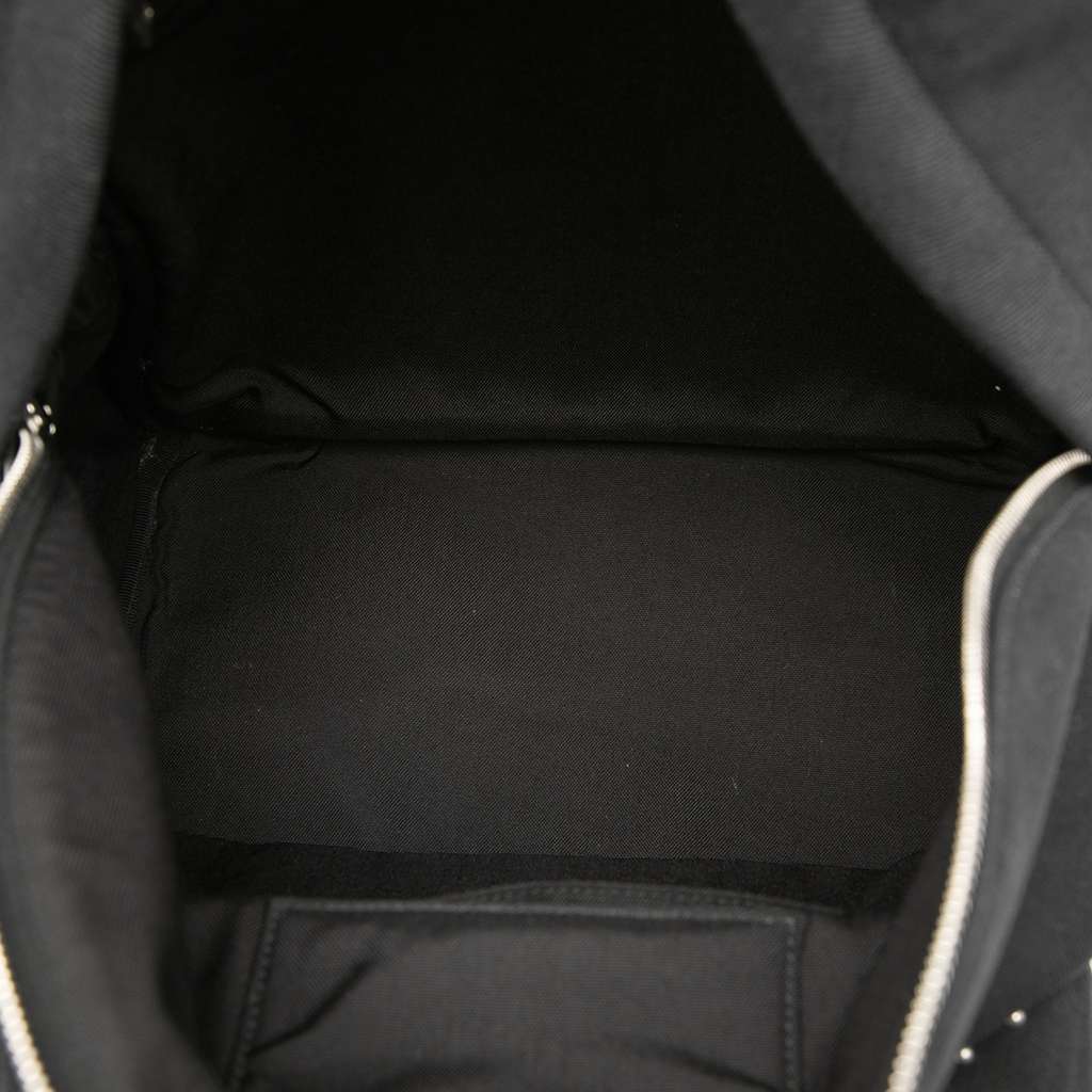 Saint Laurent Studded Canvas City Backpack Black Canvas Good condition - Model View