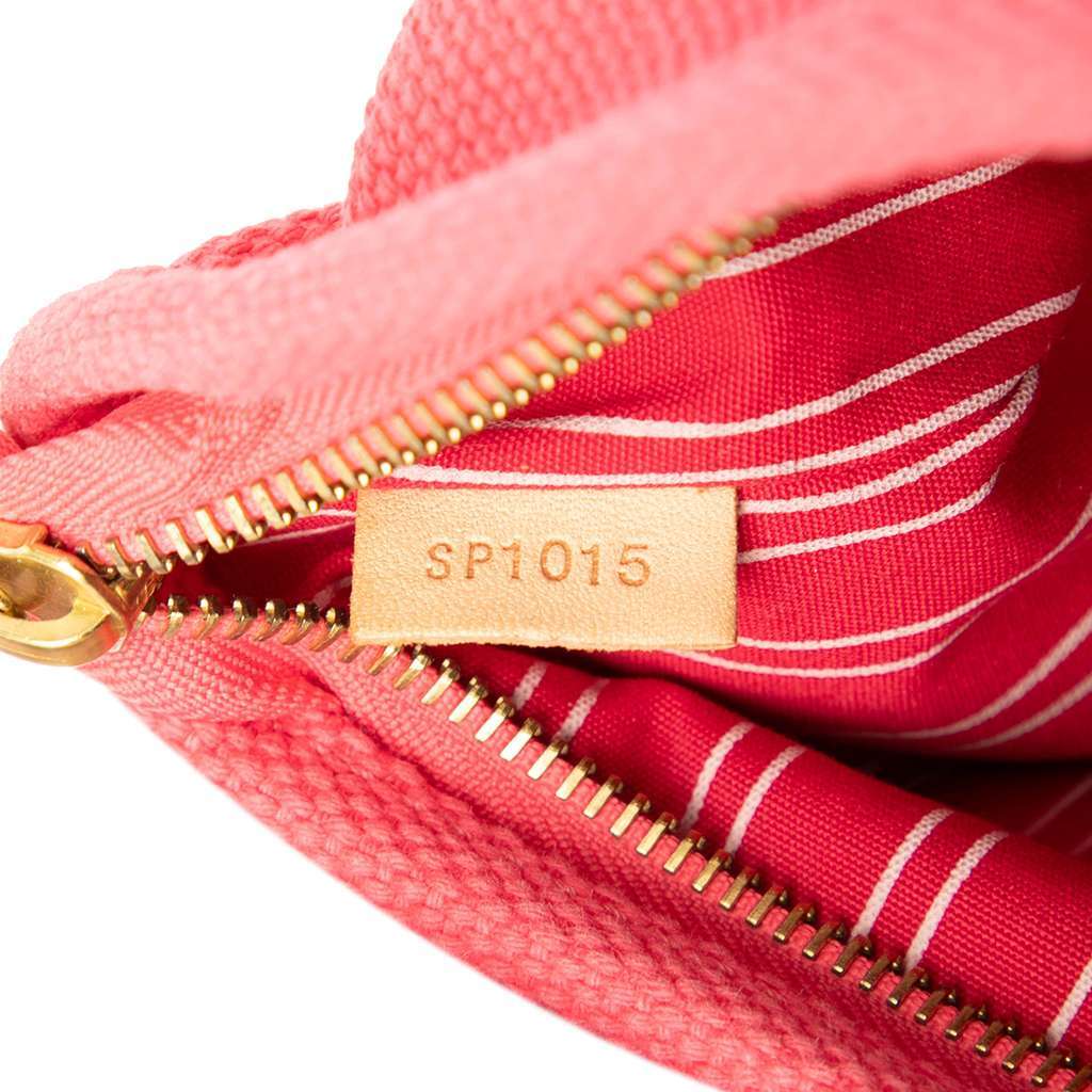 Louis Vuitton Antigua Pochette Plat PM Pouch Pink Canvas Good condition - Box View