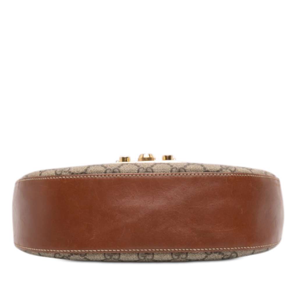 Gucci GG Supreme Web Padlock Crossbody Beige Canvas Good condition - Inside View