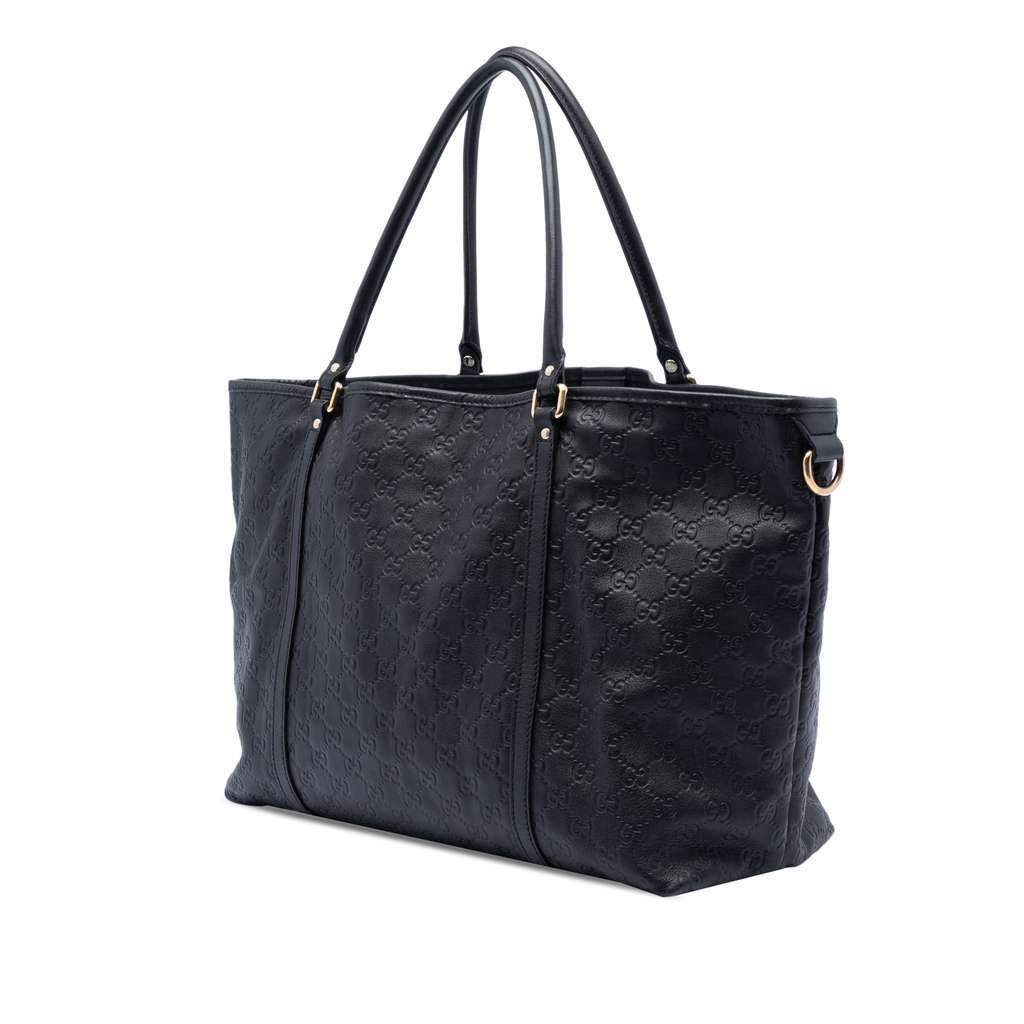 Gucci Guccissima Joy Tote Black Leather Good condition - Back View