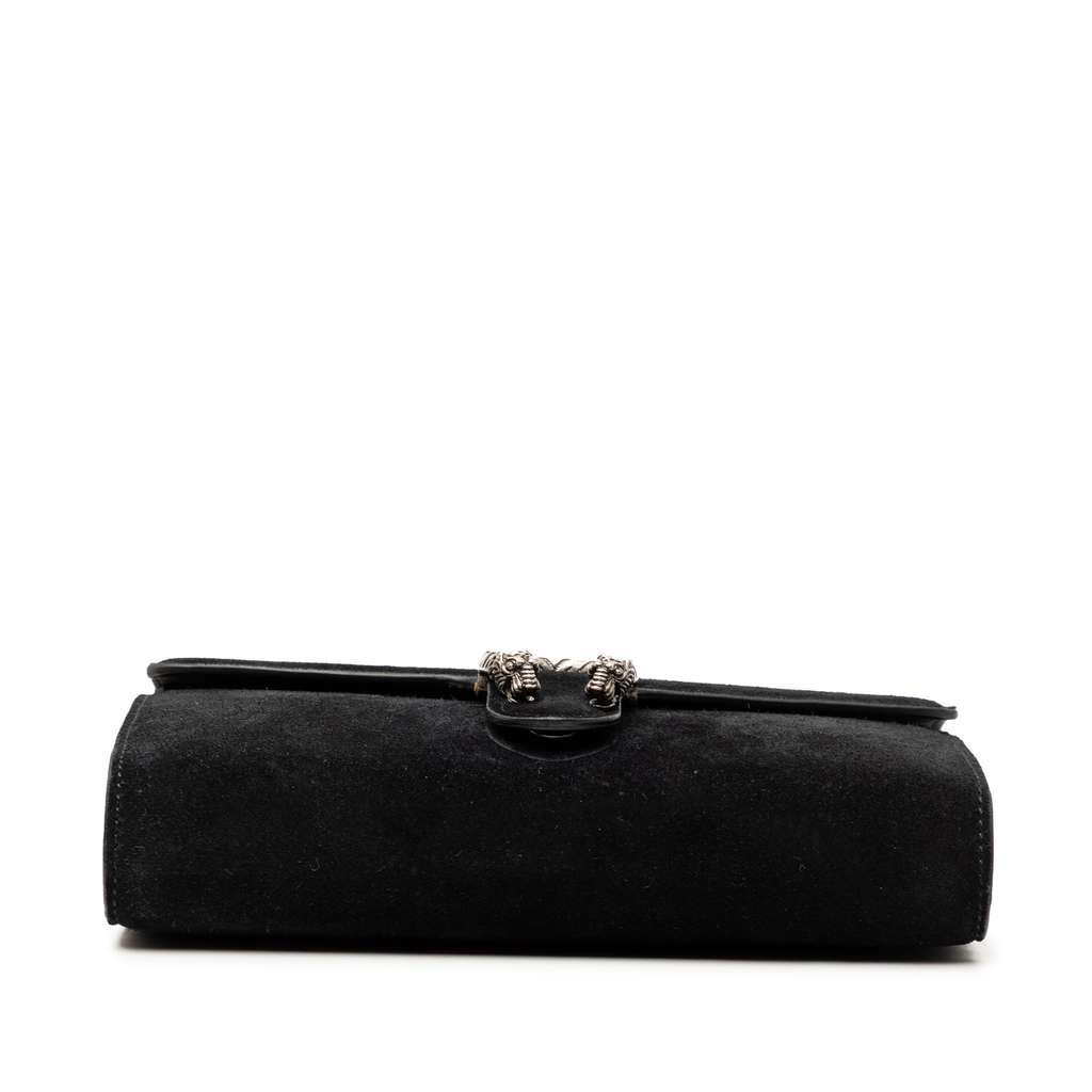 Gucci Suede Dionysus Wallet on Chain Black Leather Good condition - Inside View