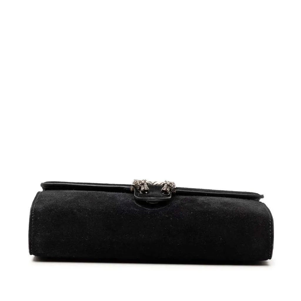Gucci Suede Dionysus Wallet on Chain Black Leather Very good - Inside View