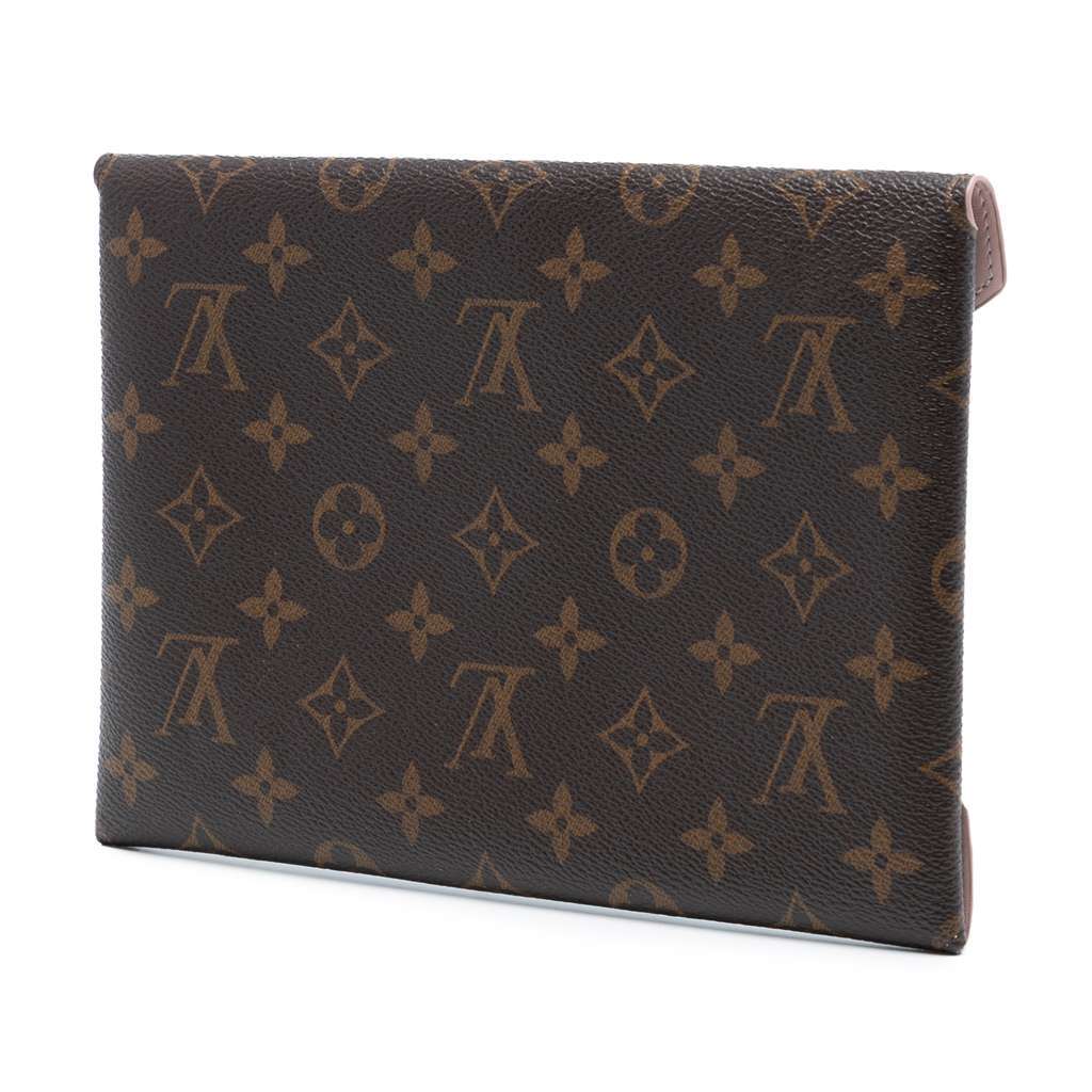 Louis Vuitton Monogram Pochette Kirigami GM Brown Good condition - Back View