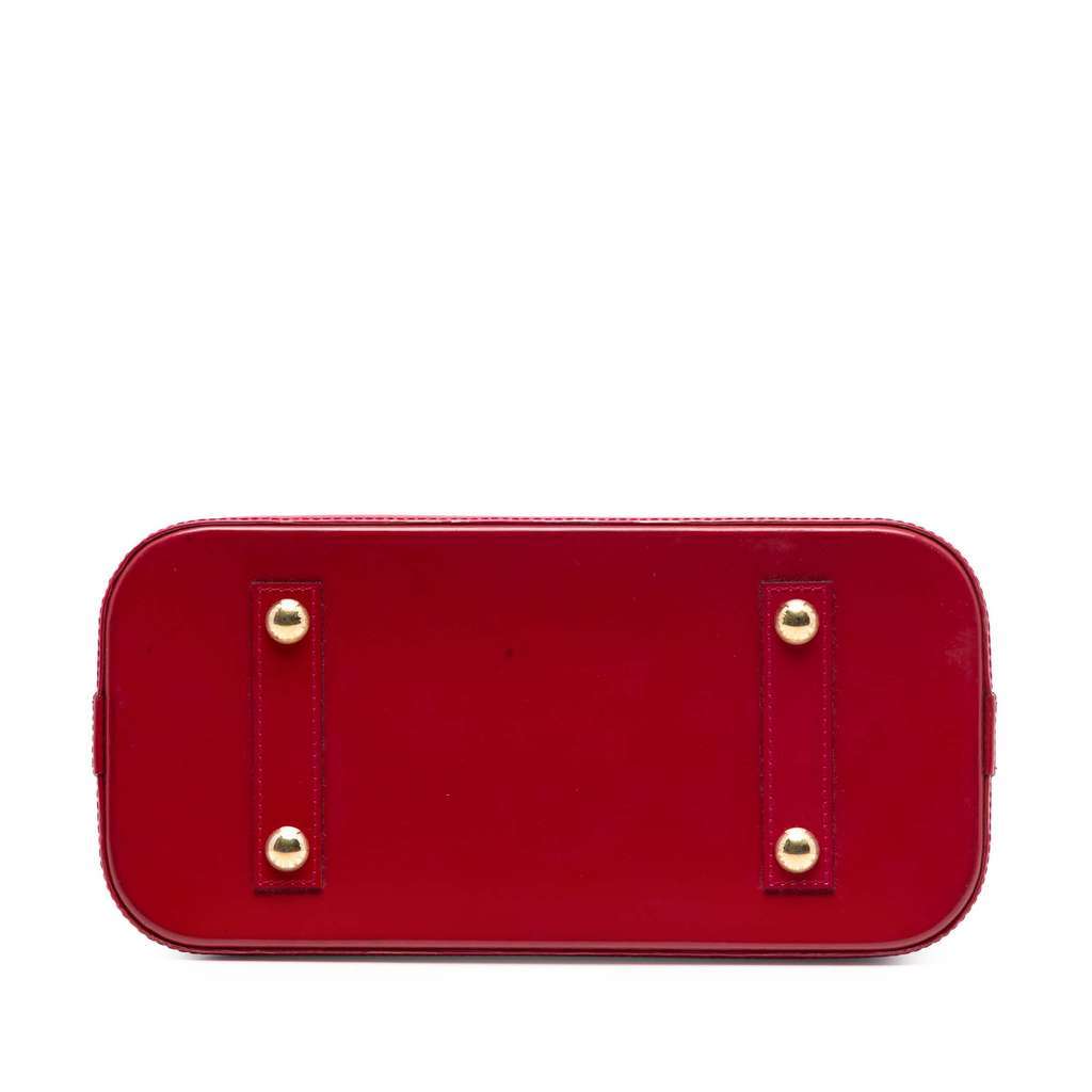 Louis Vuitton Monogram Vernis Alma PM Red Leather Good condition - Inside View