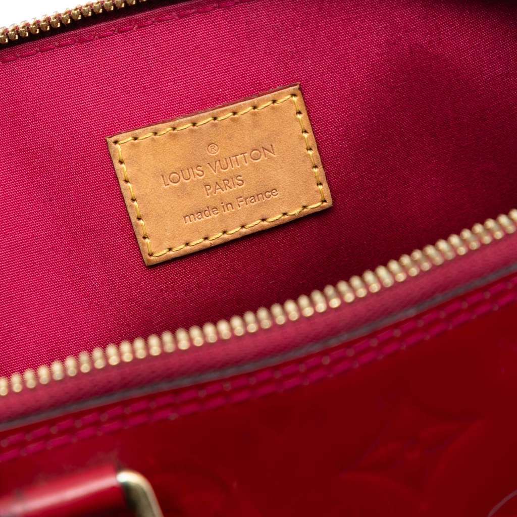 Louis Vuitton Monogram Vernis Alma PM Red Leather Good condition - Box View
