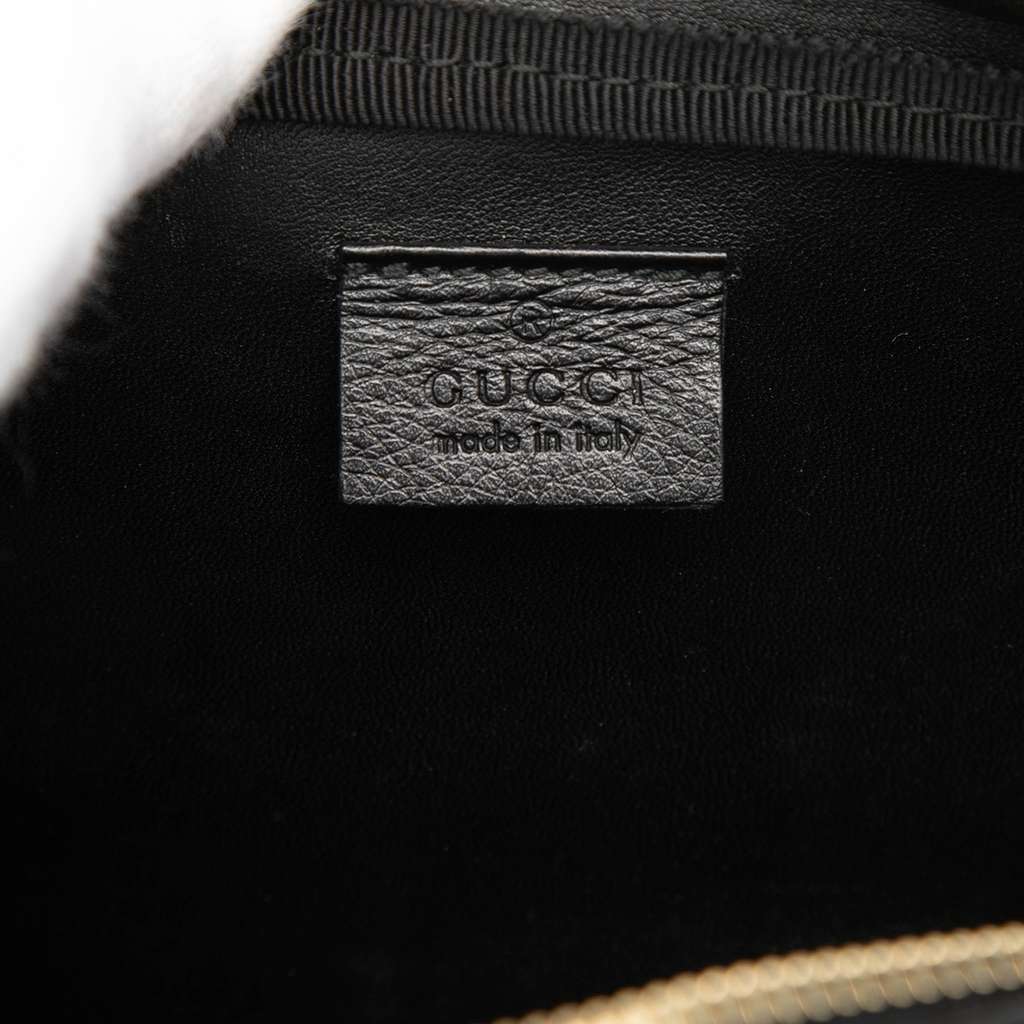 Gucci Guccissima Clutch Black Leather Good condition - Box View