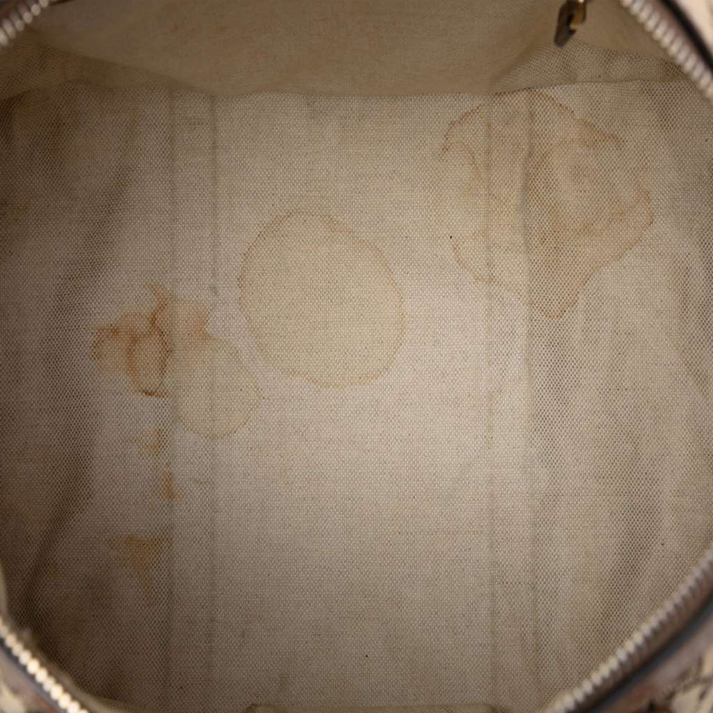 Gucci Medium GG Canvas Web Joy Boston Bag Brown Canvas Fair condition - Model View