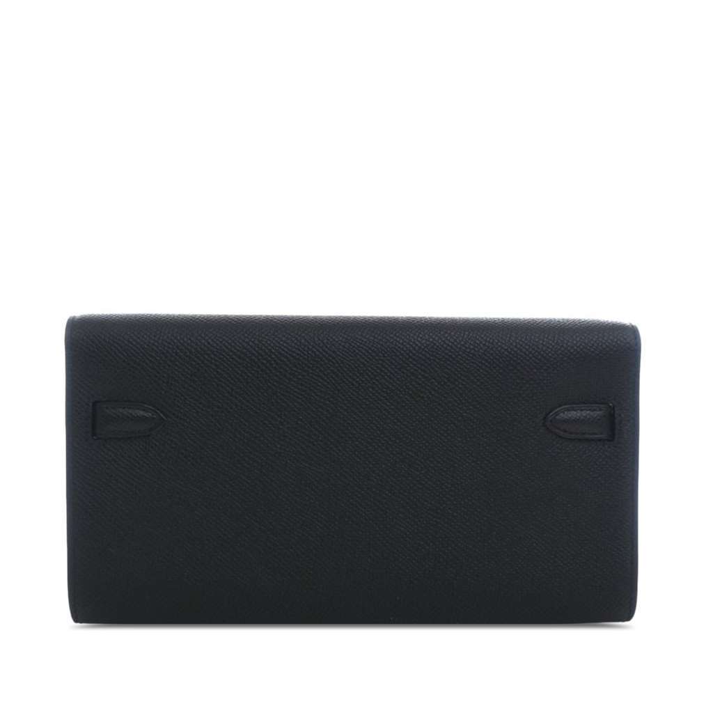 Hermès Epsom Kelly To Go Wallet Black Leather Good condition - Inside View