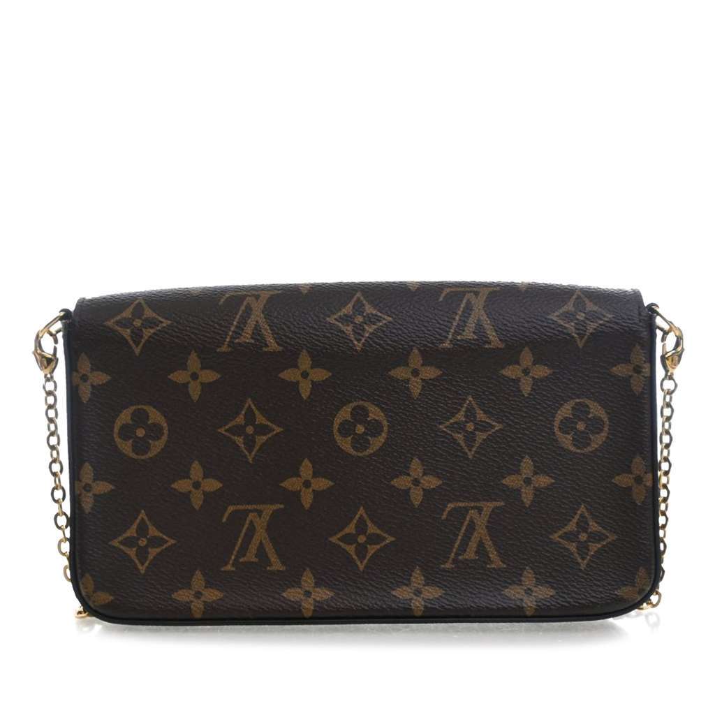 Louis Vuitton Monogram Pochette Felicie Brown Good condition - Back View
