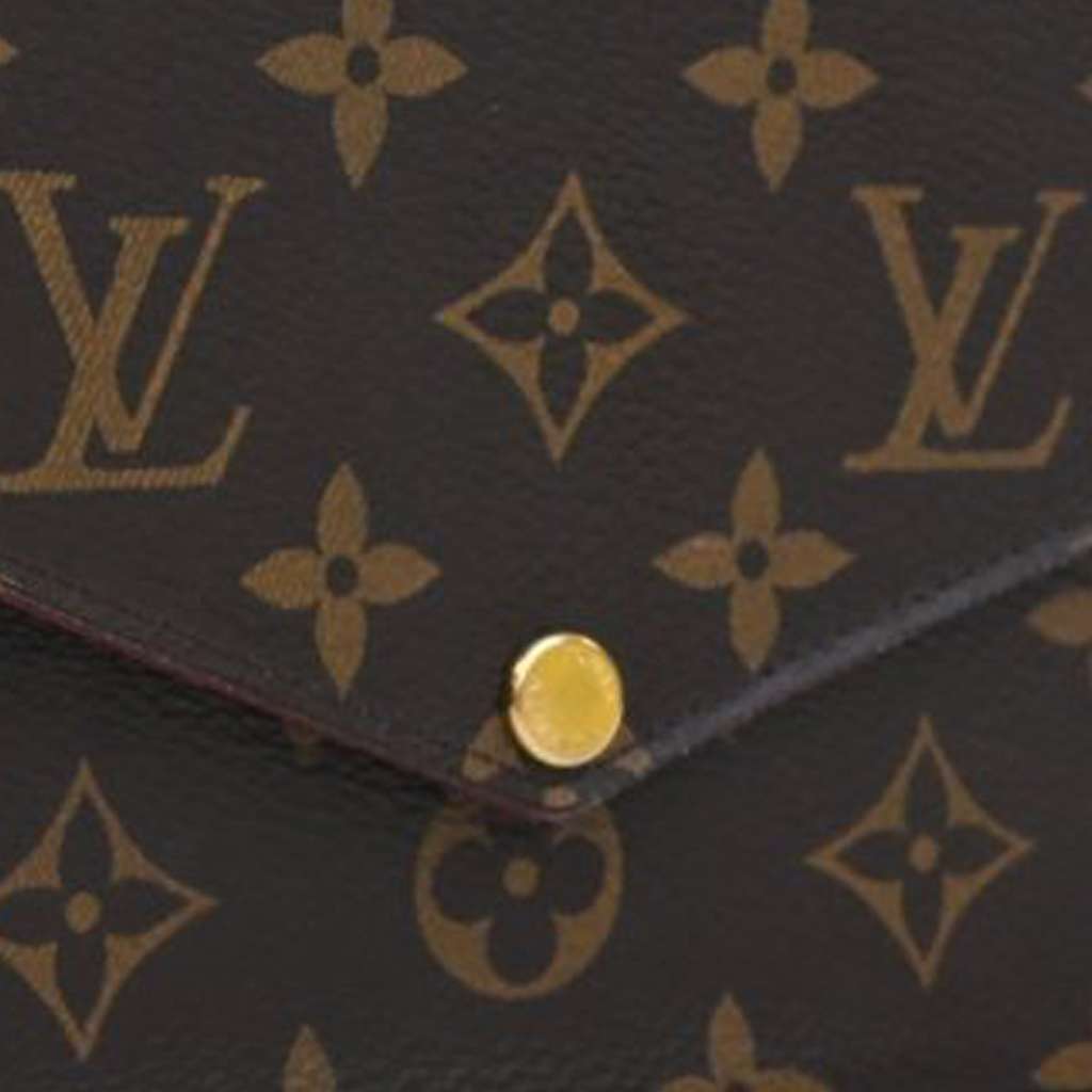 Louis Vuitton Monogram Pochette Felicie Brown Good condition - Box View