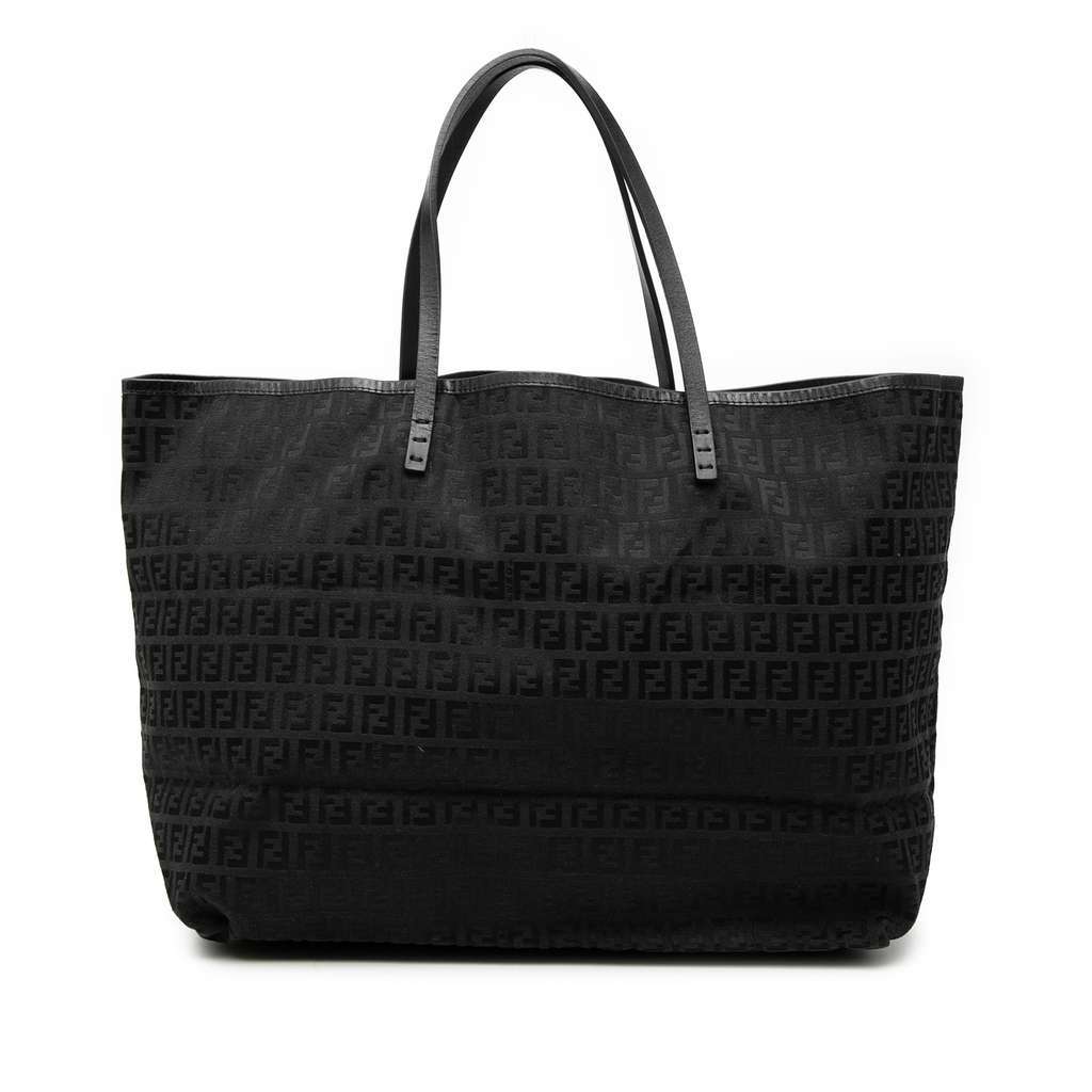 Fendi Medium Zucchino Canvas Roll Tote