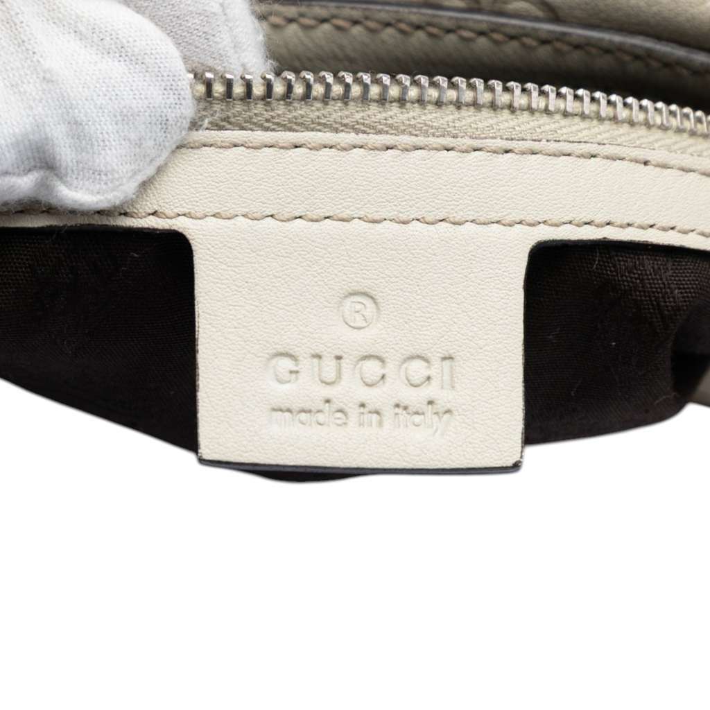 Gucci Medium Guccissima Twins Hobo White Leather Good condition - Box View
