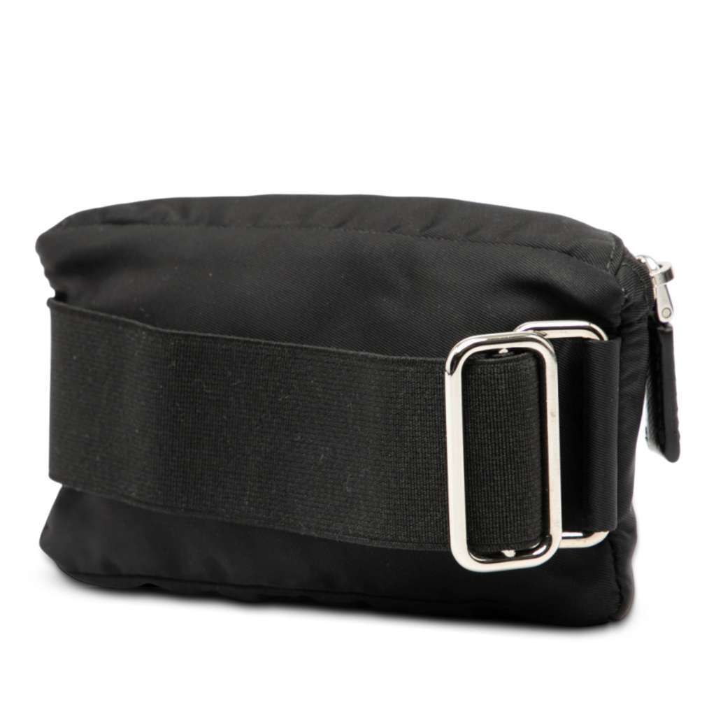 Prada Mini Re-Nylon Travel Arm Pouch Black Good condition - Back View
