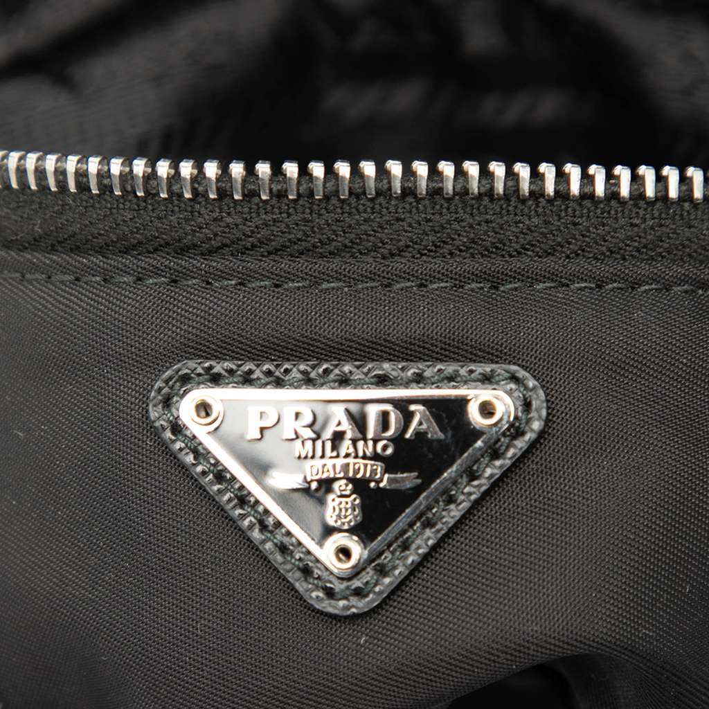 Prada Mini Re-Nylon Travel Arm Pouch Black Good condition - Box View
