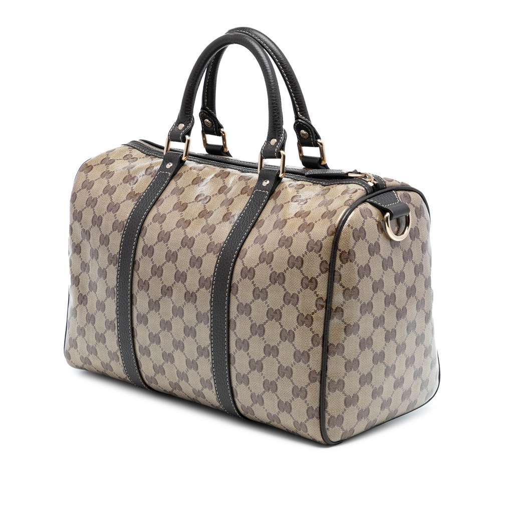 Gucci Medium GG Crystal Joy Boston Bag Beige Good condition - Back View