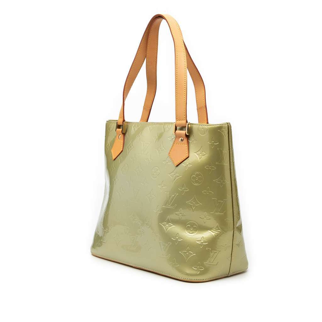 Louis Vuitton Monogram Vernis Houston Green Leather Good condition - Back View