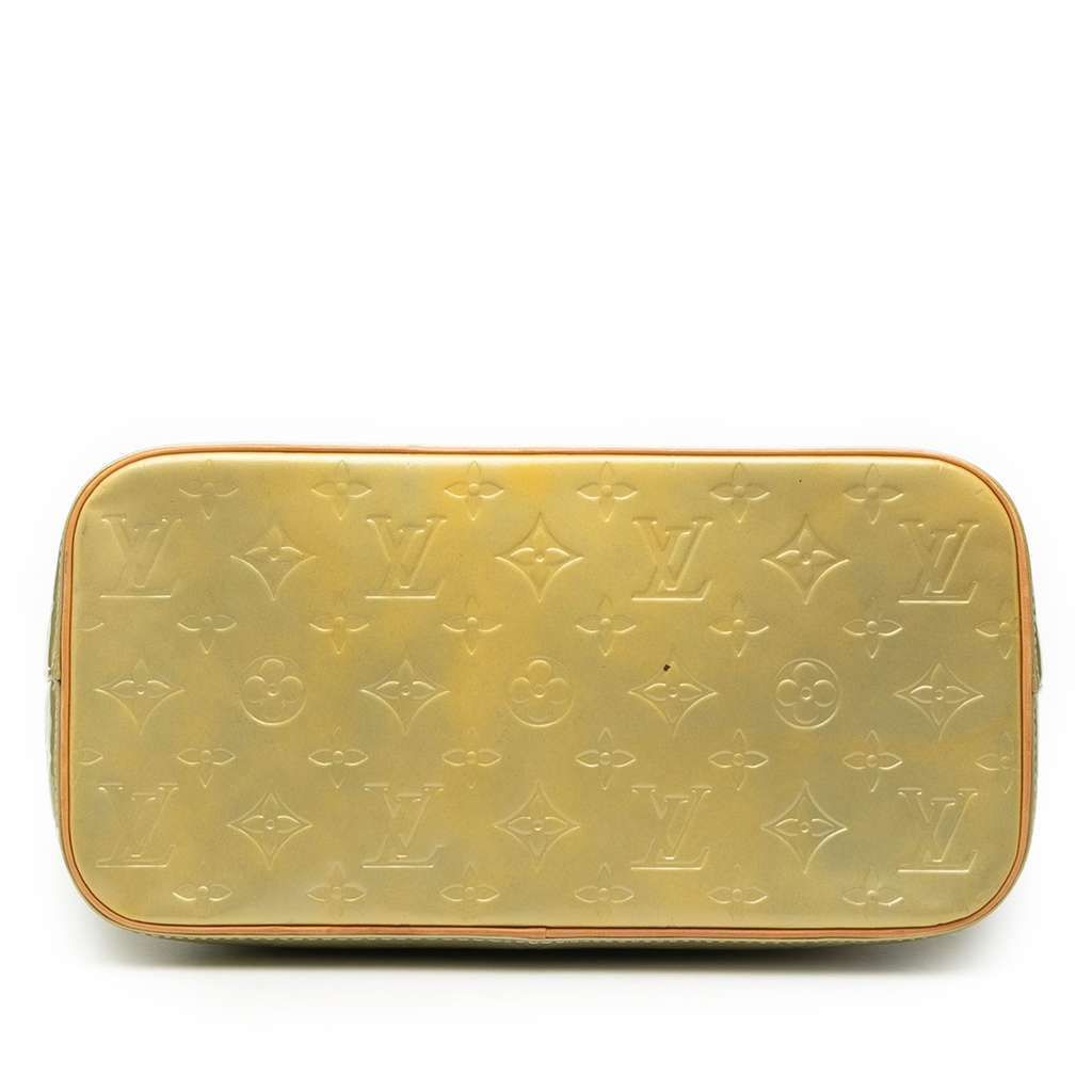 Louis Vuitton Monogram Vernis Houston Green Leather Good condition - Inside View