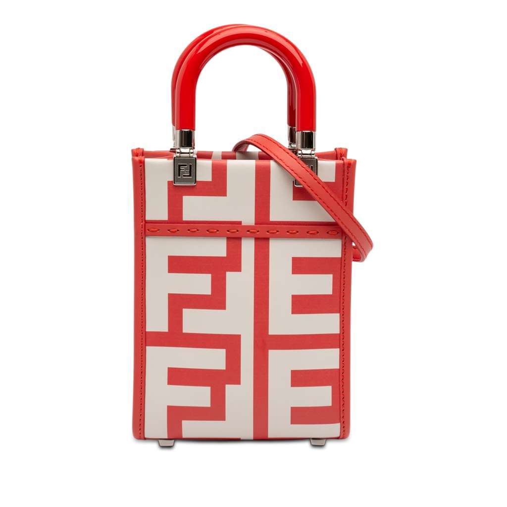 Fendi Marc Jacobs Mini Leather Sunshine Shopper Tote