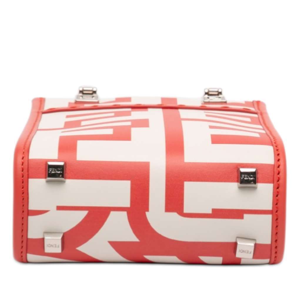 Fendi Marc Jacobs Mini Leather Sunshine Shopper Tote White Leather Good condition - Inside View