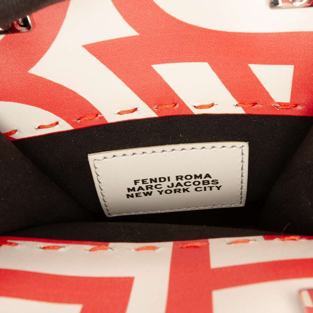 Fendi Marc Jacobs Mini Leather Sunshine Shopper Tote White Leather Good condition - Box View