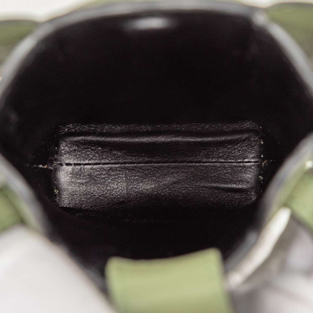 Loewe Leather Elephant Pocket Crossbody Green Leather Good condition - Model View